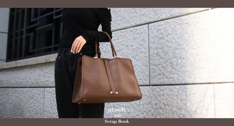 Scrap Book トートバッグ(フラップなし) オフホワイト Scrap Book